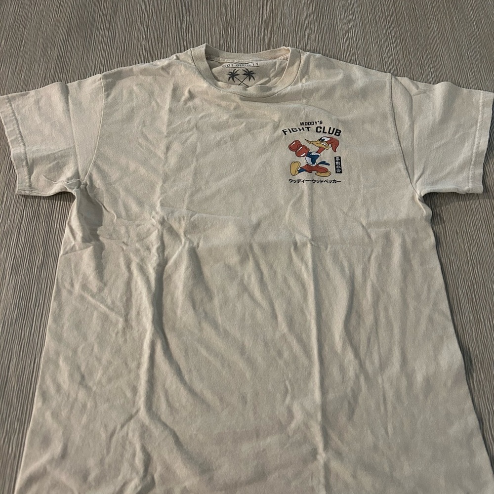 Men's White Graphic T-Shirt